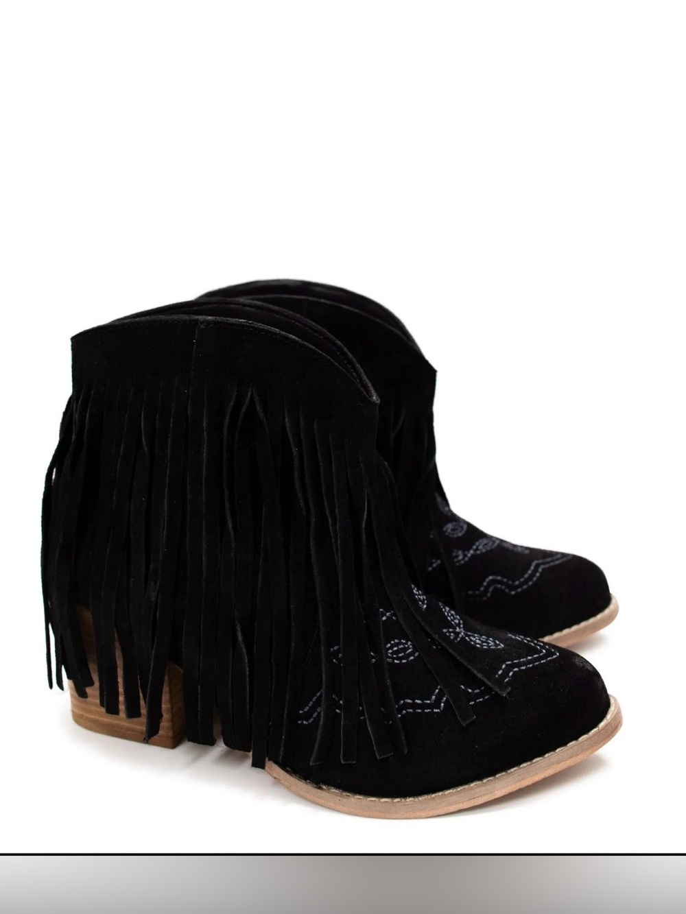 New! Naughty Monkey Fringe Suede boots